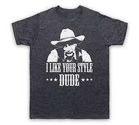 My Icon Art and Clothing The Stranger Lebowski I Like Your Style Dude Comedy Film Camiseta para hombre, Pizarra vintage., XL