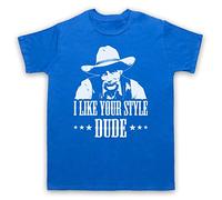 My Icon Art and Clothing The Stranger Lebowski I Like Your Style Dude Comedy Film Camiseta para hombre, azul real, 5XL