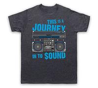 My Icon Art and Clothing This is A Journey in to Sound Retro Hip Hop Eric Rap RAK Paid in Full - Camiseta para hombre, Pizarra vintage., M