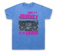 My Icon Art and Clothing This is A Journey in to Sound Retro Hip Hop Eric Rap RAK Paid in Full - Camiseta para hombre, azul vintage, XL