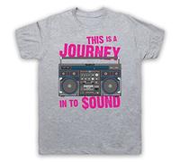 My Icon Art and Clothing This is A Journey in to Sound Retro Hip Hop Eric Rap RAK Paid in Full - Camiseta para hombre, gris, L