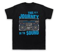 My Icon Art and Clothing This is A Journey in to Sound Retro Hip Hop Eric Rap RAK Paid in Full - Camiseta para hombre, Negro, 5XL