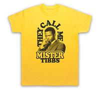 My Icon Art and Clothing Tibbs Heat of Night They Call Me Mr - Camiseta clásica para hombre, amarillo, S