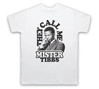 My Icon Art and Clothing Tibbs Heat of Night They Call Me Mr - Camiseta clásica para hombre, blanco, 4XL