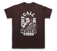 My Icon Art and Clothing Tibbs Heat of Night They Call Me Mr - Camiseta clásica para hombre, marrón, XXL