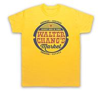 My Icon Art and Clothing Walter Chang's Market Trem Death Monster Grab Worms 80's Science Fiction Horror Film Camiseta para hombre, amarillo, M