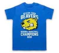 My Icon Art and Clothing Wolf Beacon Town Beavers High School Basketball Champions Werewolf - Camiseta para hombre, azul real, 4XL