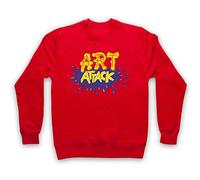 My Icon Art & Clothing Art Attack Kids TV Logo Buchanon Traje Sudadera para Adultos, rojo, L