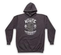 My Icon Art & Clothing Bloodsport Kumite 1988 Black Dragon Tournament Sudadera con capucha para adultos, gris, XXL