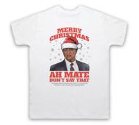 My Icon Art & Clothing Bob Katter Ah Mate Funny Merry Christmas Meme - Camiseta para hombre, blanco, L
