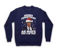My Icon Art & Clothing Bob Katter Ah Mate Funny Merry Christmas Meme - Sudadera para adultos, color azul marino, talla XS