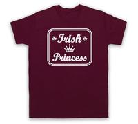 My Icon Art & Clothing Camiseta para hombre de la princesa irlandesa As Worn by Sinead Irlanda Retro Pop Soul Music, rojo (Maroon), M