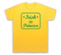 My Icon Art & Clothing Camiseta para hombre de la princesa irlandesa As Worn by Sinead Irlanda Retro Pop Soul Music, amarillo, S