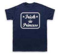 My Icon Art & Clothing Camiseta para hombre de la princesa irlandesa As Worn by Sinead Irlanda Retro Pop Soul Music, azul marino, M