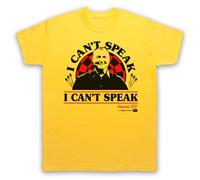 My Icon Art & Clothing Camiseta para hombre "I Can't Speak Wayne Hawaii 501 Mardle Darts World Champ", amarillo, XXL