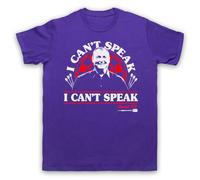My Icon Art & Clothing Camiseta para hombre "I Can't Speak Wayne Hawaii 501 Mardle Darts World Champ", Morado (, L