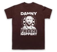 My Icon Art & Clothing Danny The Freeze Noppert Darts Legend Tribute Championships - Camiseta para hombre, marrón, S