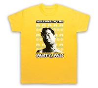 My Icon Art & Clothing Die Hard Welcome to The Party Pal Festive Xmas Christmas - Camiseta para hombre, amarillo, XXL
