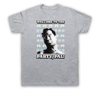 My Icon Art & Clothing Die Hard Welcome to The Party Pal Festive Xmas Christmas - Camiseta para hombre, gris claro, L