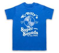 My Icon Art & Clothing K-Billy's Super Sounds of The 70s Reservoir Tarantino - Camiseta para hombre, azul real, XXL