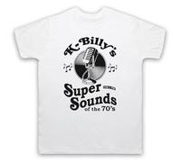 My Icon Art & Clothing K-Billy's Super Sounds of The 70s Reservoir Tarantino - Camiseta para hombre, blanco, M