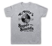 My Icon Art & Clothing K-Billy's Super Sounds of The 70s Reservoir Tarantino - Camiseta para hombre, gris claro, XXL