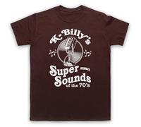 My Icon Art & Clothing K-Billy's Super Sounds of The 70s Reservoir Tarantino - Camiseta para hombre, marrón, M