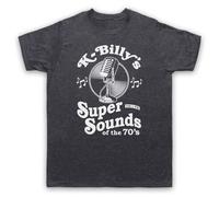 My Icon Art & Clothing K-Billy's Super Sounds of The 70s Reservoir Tarantino - Camiseta para hombre, Pizarra vintage., M