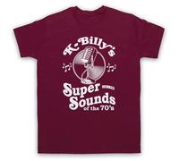 My Icon Art & Clothing K-Billy's Super Sounds of The 70s Reservoir Tarantino - Camiseta para hombre, rojo (Maroon), S