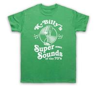 My Icon Art & Clothing K-Billy's Super Sounds of The 70s Reservoir Tarantino - Camiseta para hombre, verde, XXL
