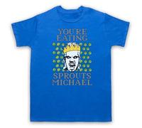 My Icon Art & Clothing Lost Boys David You're Eating Sprouts Michael Funny Vampire Christmas - Camiseta para hombre, azul real, L