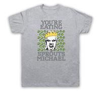 My Icon Art & Clothing Lost Boys David You're Eating Sprouts Michael Funny Vampire Christmas - Camiseta para hombre, gris claro, L