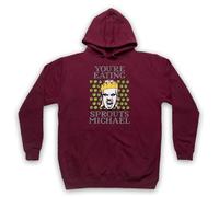 My Icon Art & Clothing Lost Boys David You're Eating Sprouts Michael Funny Vampire Christmas - Sudadera con capucha para adultos, color borgoña, talla XL