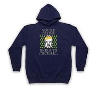 My Icon Art & Clothing Lost Boys David You're Eating Sprouts Michael Funny Vampire Christmas - Sudadera con capucha para adultos, azul marino, XXL