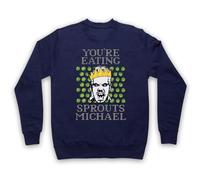 My Icon Art & Clothing Lost Boys David You're Eating Sprouts Michael Funny Vampire Christmas - Sudadera para adultos, color azul marino, talla L