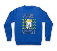 My Icon Art & Clothing Lost Boys David You're Eating Sprouts Michael Funny Vampire Christmas - Sudadera para adultos, color azul rey, talla XL