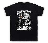 My Icon Art & Clothing Maturity is Realising You Don't Need Fun to Have Alcohol Funny Getting Old - Camiseta para hombre, Negro, L