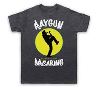 My Icon Art & Clothing Raygun School of Breaking Breakdancing - Camiseta para hombre, Pizarra vintage., L
