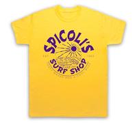 My Icon Art & Clothing Spicoli's Surf Shop Fast Times Parody - Camiseta para hombre, amarillo, L