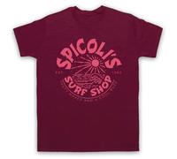 My Icon Art & Clothing Spicoli's Surf Shop Fast Times Parody - Camiseta para hombre, rojo (Maroon), XL