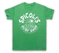 My Icon Art & Clothing Spicoli's Surf Shop Fast Times Parody - Camiseta para hombre, verde, XXL