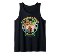 My Imaginary Friends Unicorn Alien Bigfoot Retro Adult Humor Camiseta sin Mangas