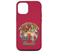 My Imaginary Friends Unicorn Alien Bigfoot Retro Adult Humor Carcasa para iPhone 12/12 Pro