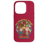 My Imaginary Friends Unicorn Alien Bigfoot Retro Adult Humor Carcasa para iPhone 14 Pro