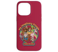 My Imaginary Friends Unicorn Alien Bigfoot Retro Adult Humor Carcasa para iPhone 14 Pro Max