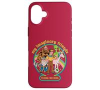 My Imaginary Friends Unicorn Alien Bigfoot Retro Adult Humor Carcasa para iPhone 16 Plus