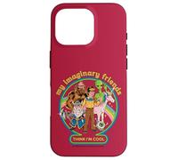My Imaginary Friends Unicorn Alien Bigfoot Retro Adult Humor Carcasa para iPhone 16 Pro
