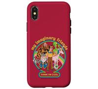 My Imaginary Friends Unicorn Alien Bigfoot Retro Adult Humor Carcasa para iPhone X/XS
