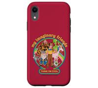 My Imaginary Friends Unicorn Alien Bigfoot Retro Adult Humor Carcasa para iPhone XR