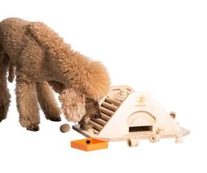 My Intelligent Dogs Juguete Interactivo de Madera para Perros Pirámide, M